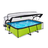POOL-SET 300/200/65 cm  - Grün, KONVENTIONELL, Kunststoff (300/200/65cm) - EXIT Toys