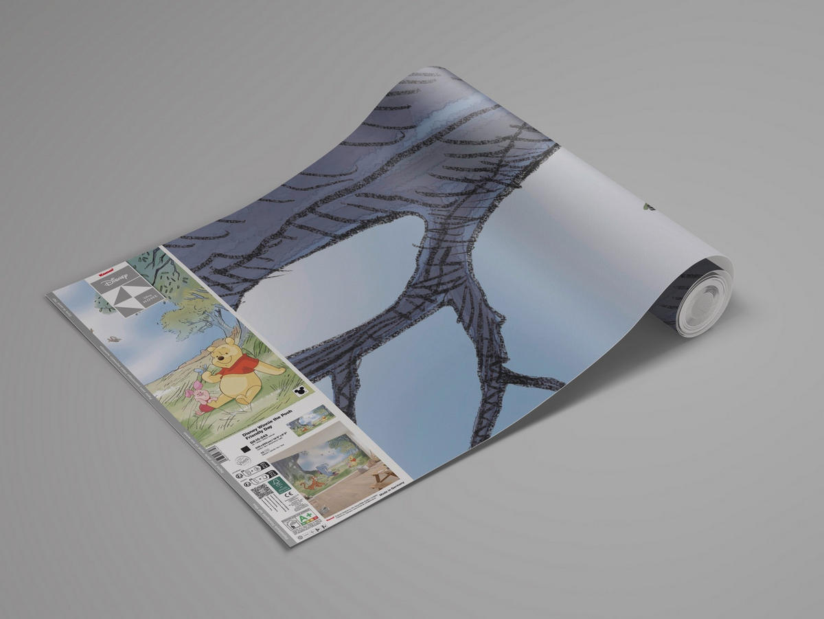 FOTOTAPETE WINNIE THE POOH FRIENDLY DAY  - Naturfarben, Design, Textil (500/250cm) - Disney