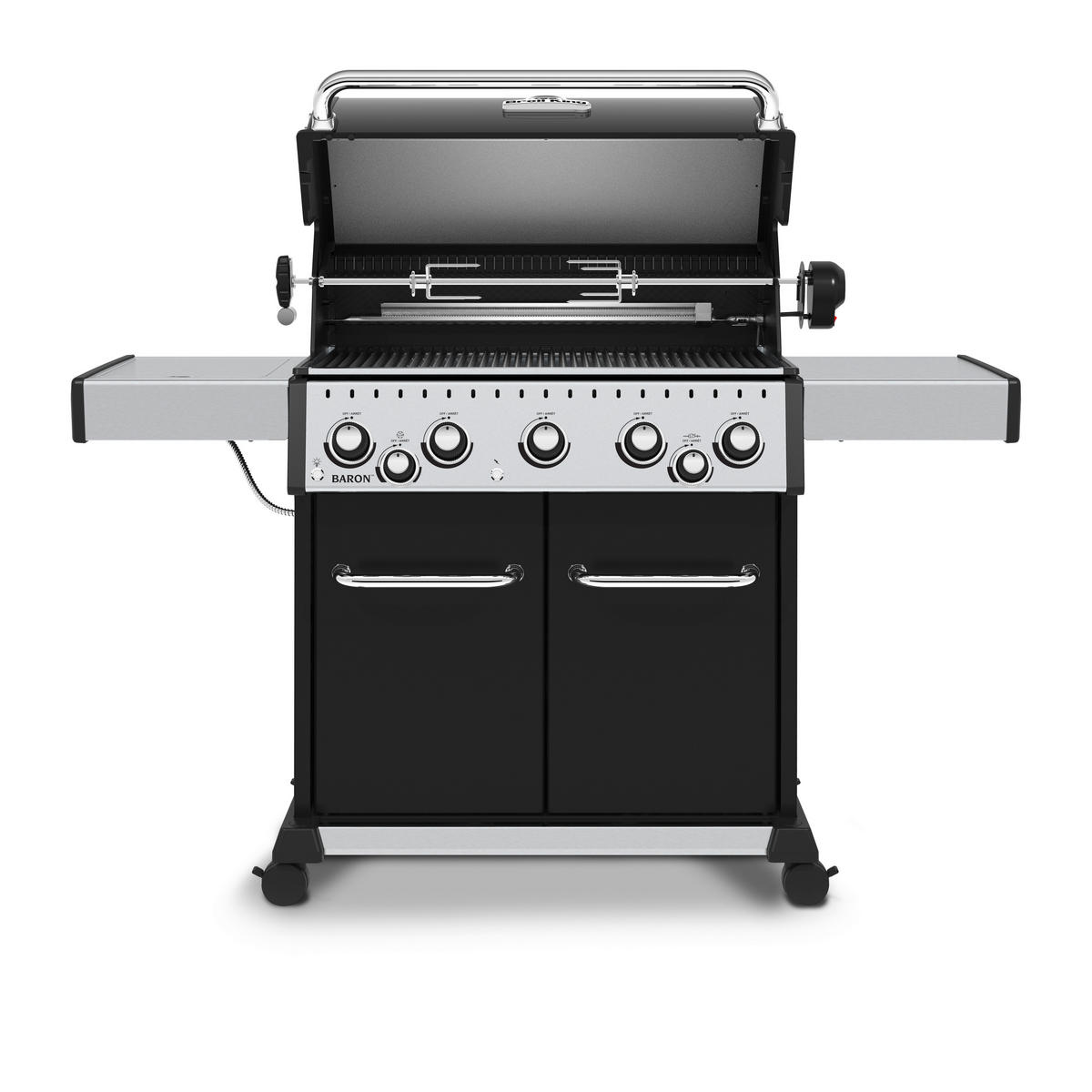 PLINSKI ŽAR  BARON - črna, Basics, kovina (161/116/61cm) - Broil King