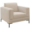 SESSEL Webstoff Beige    - Beige/Silberfarben, Design, Textil/Metall (97/82/90cm) - LOOKS by W.Joop