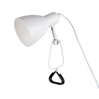 KLEMMLEUCHTE 17/10,5/28 cm   - Weiß, KONVENTIONELL (17/10,5/28cm) - Näve