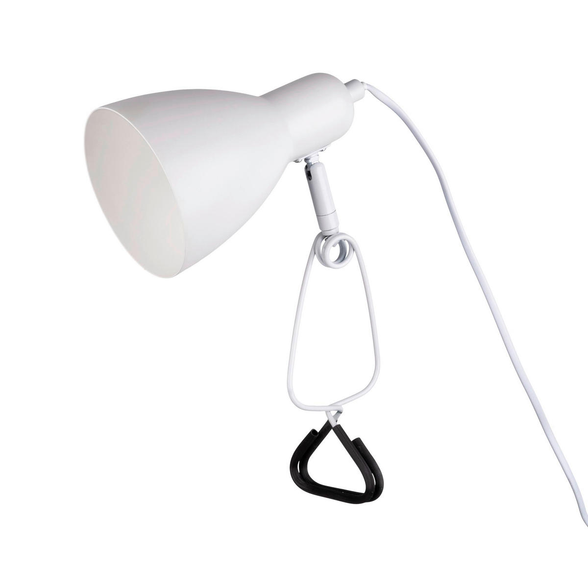 KLEMMLEUCHTE 17/10,5/28 cm   - Weiß, KONVENTIONELL (17/10,5/28cm) - Näve