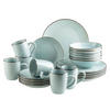 KOMBISERVICE 24-teilig Metallic Rim  - Mintgrün, Basics, Keramik - Mäser