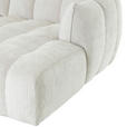 ECKSOFA in Chenille Creme  272/172 cm  - Creme/Schwarz, KONVENTIONELL, Kunststoff/Textil (272/172cm) - Carryhome
