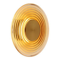 LED-WANDLEUCHTE 30/10 cm   - Messingfarben, Design, Glas/Metall (30/10cm) - Globo