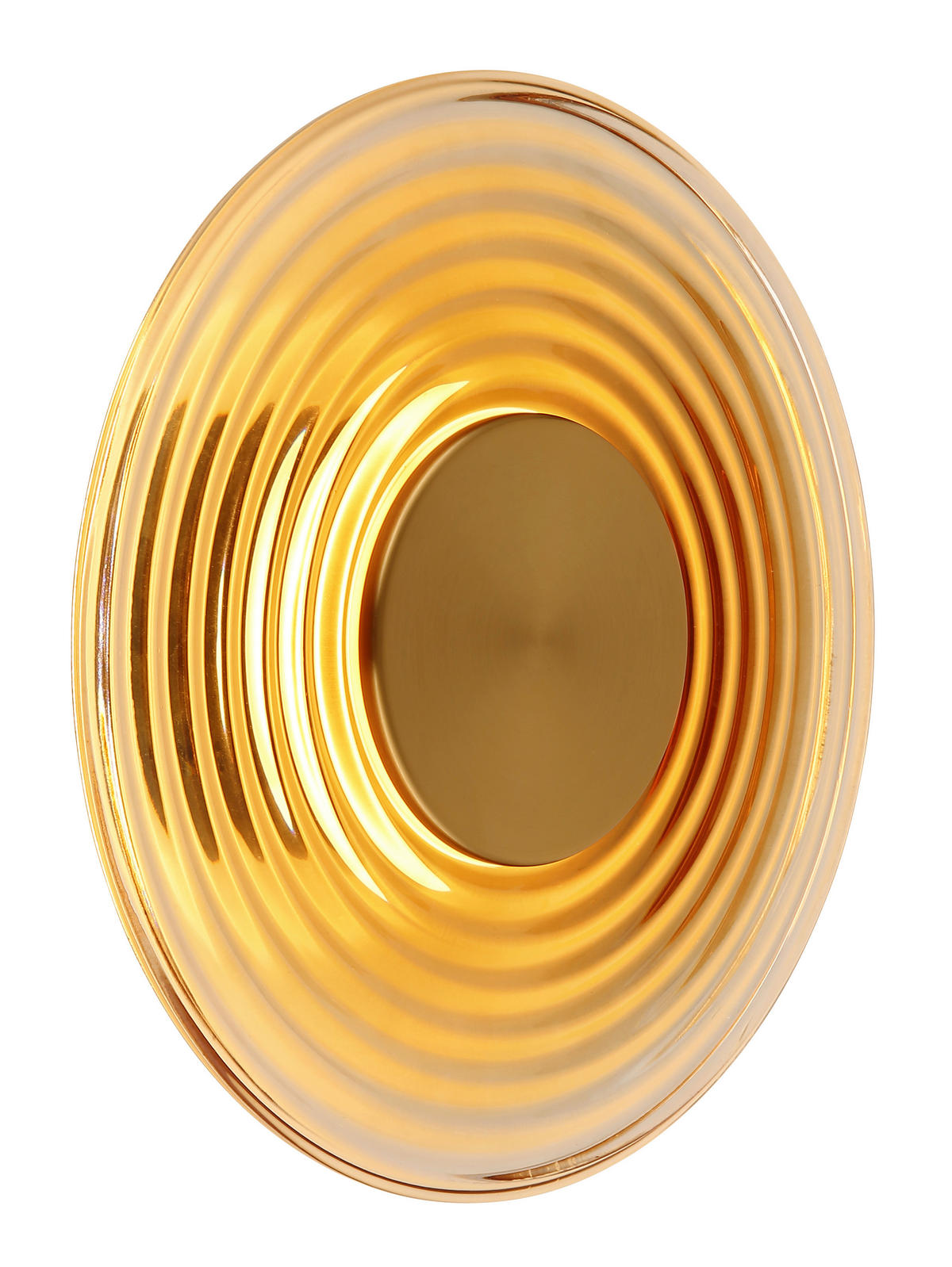 LED-WANDLEUCHTE 30/10 cm   - Messingfarben, Design, Glas/Metall (30/10cm) - Globo