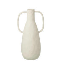 DEKOVASE  - Weiss, Basics, Keramik (21,5/15,5/41cm)