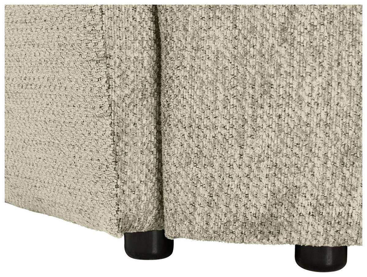 SCHLAFSOFA  mit Stoffauswahl, Liegefunktion, Schlafen auf Sitzhöhe, Rücken echt Chenille Beige  - Beige/Schwarz, KONVENTIONELL, Kunststoff/Textil (238/74/107cm) - Carryhome