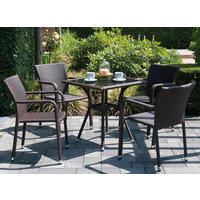 STAPELSESSEL Aluminium Braun  - Braun, MODERN, Kunststoff/Metall (56/83/60cm) - Siena Garden