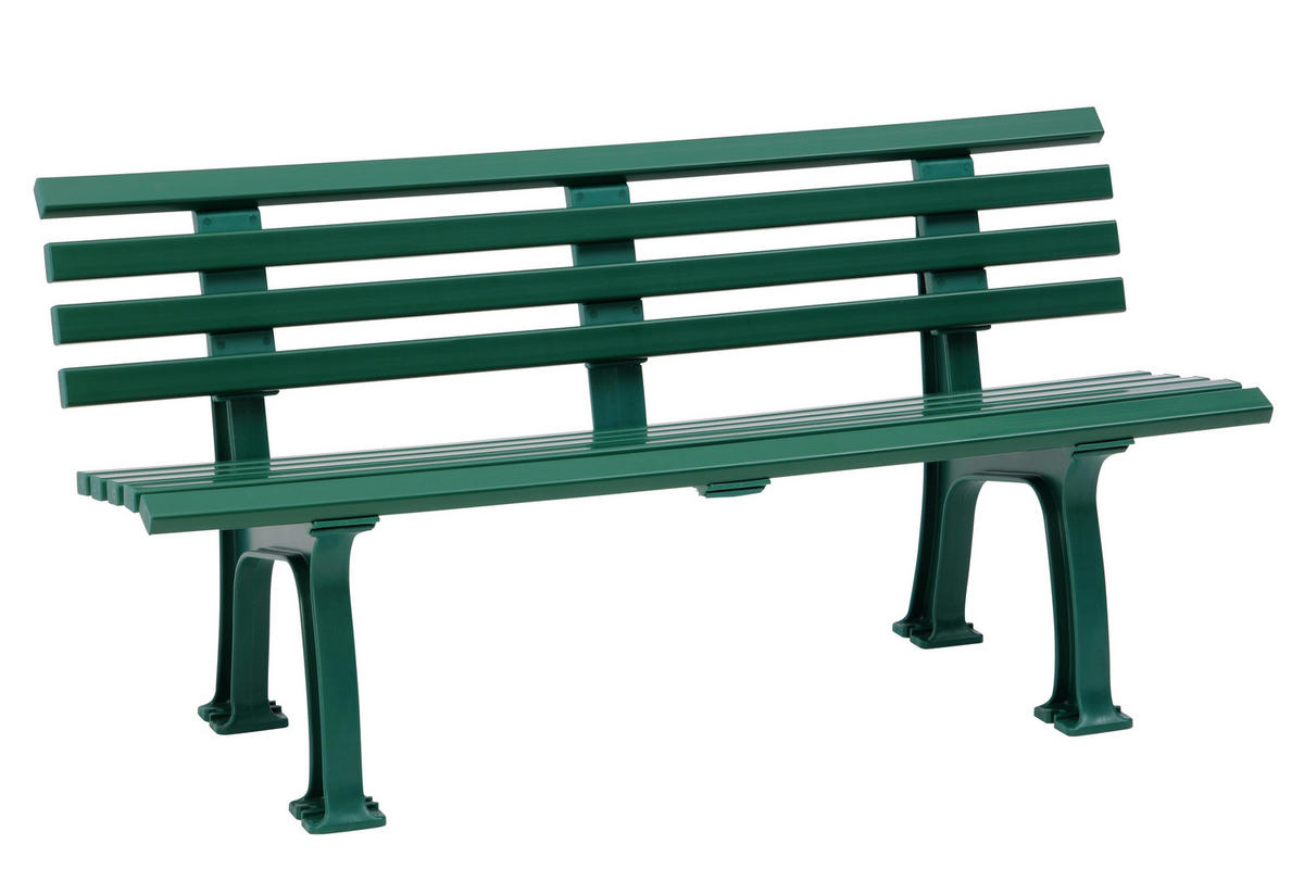 GARTENBANK 150/74/54 cm   - Grün, Basics, Kunststoff (150/74/54cm) - Modante