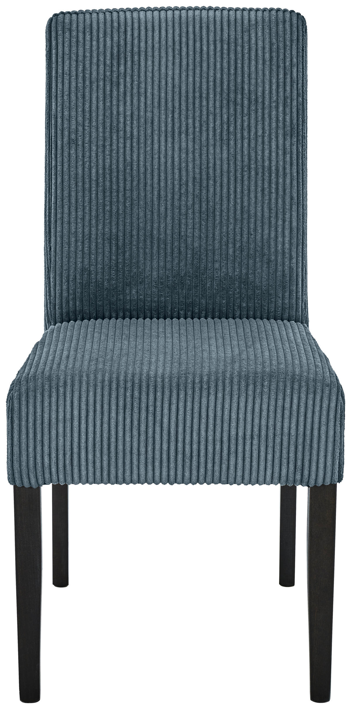 STUHL Webstoff Blau Buche massiv  - Blau/Wengefarben, MODERN, Holz/Textil (48/95/62cm)