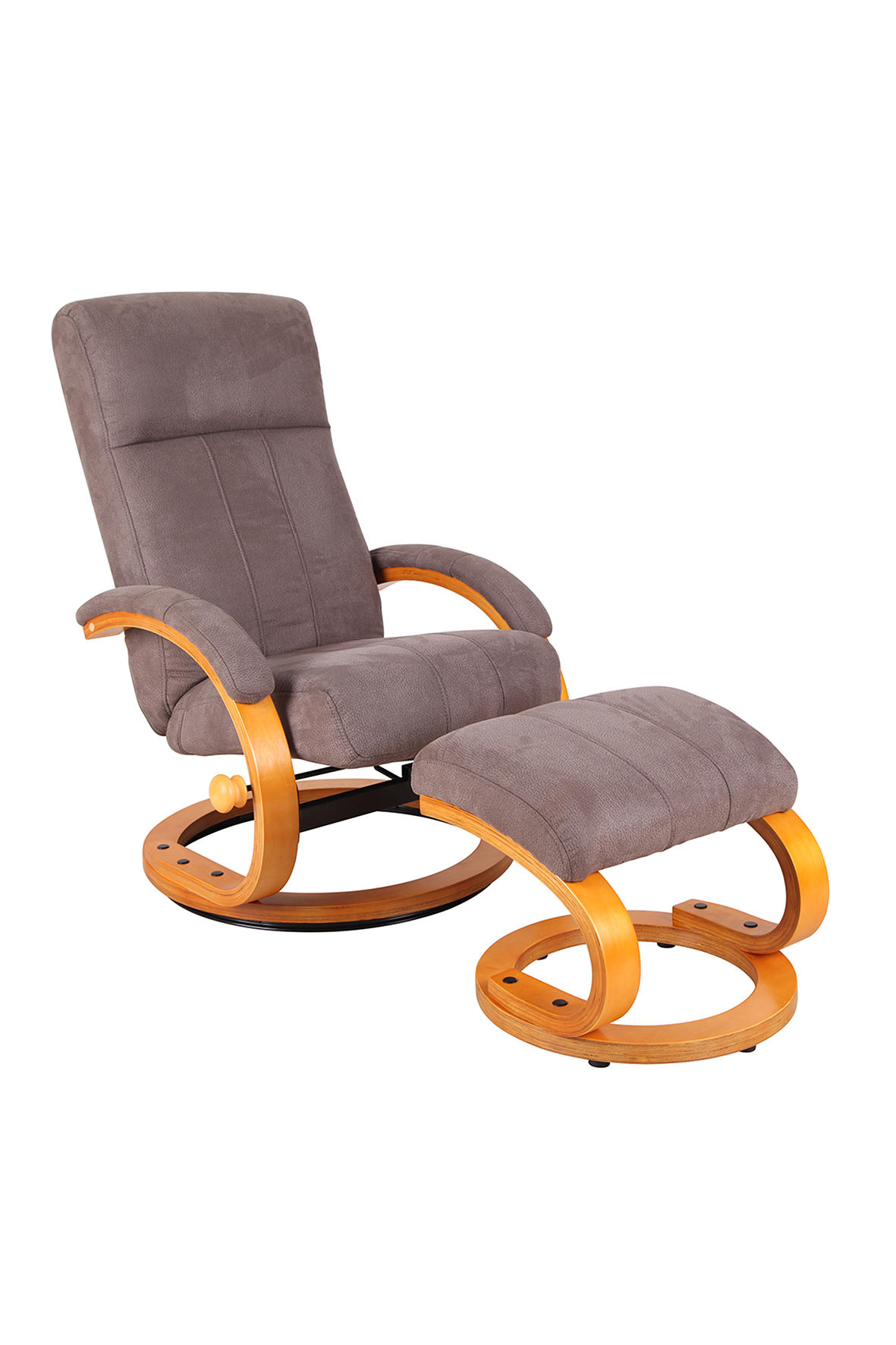Cantus SESSELSET Webstoff Hocker - Braun - Mehrfarbig 