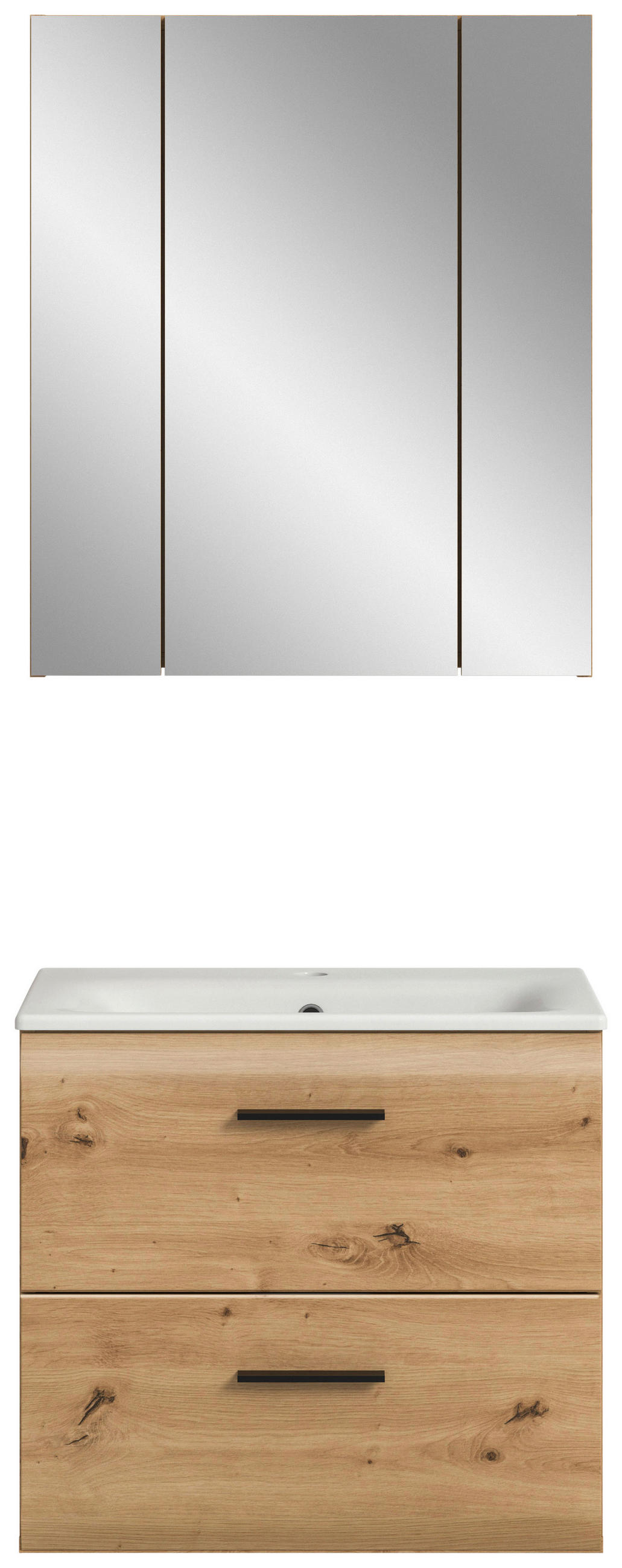 BADEZIMMER 2-teilig  - Weiss/Schwarz, Basics, Keramik/Holzwerkstoff - MID.YOU