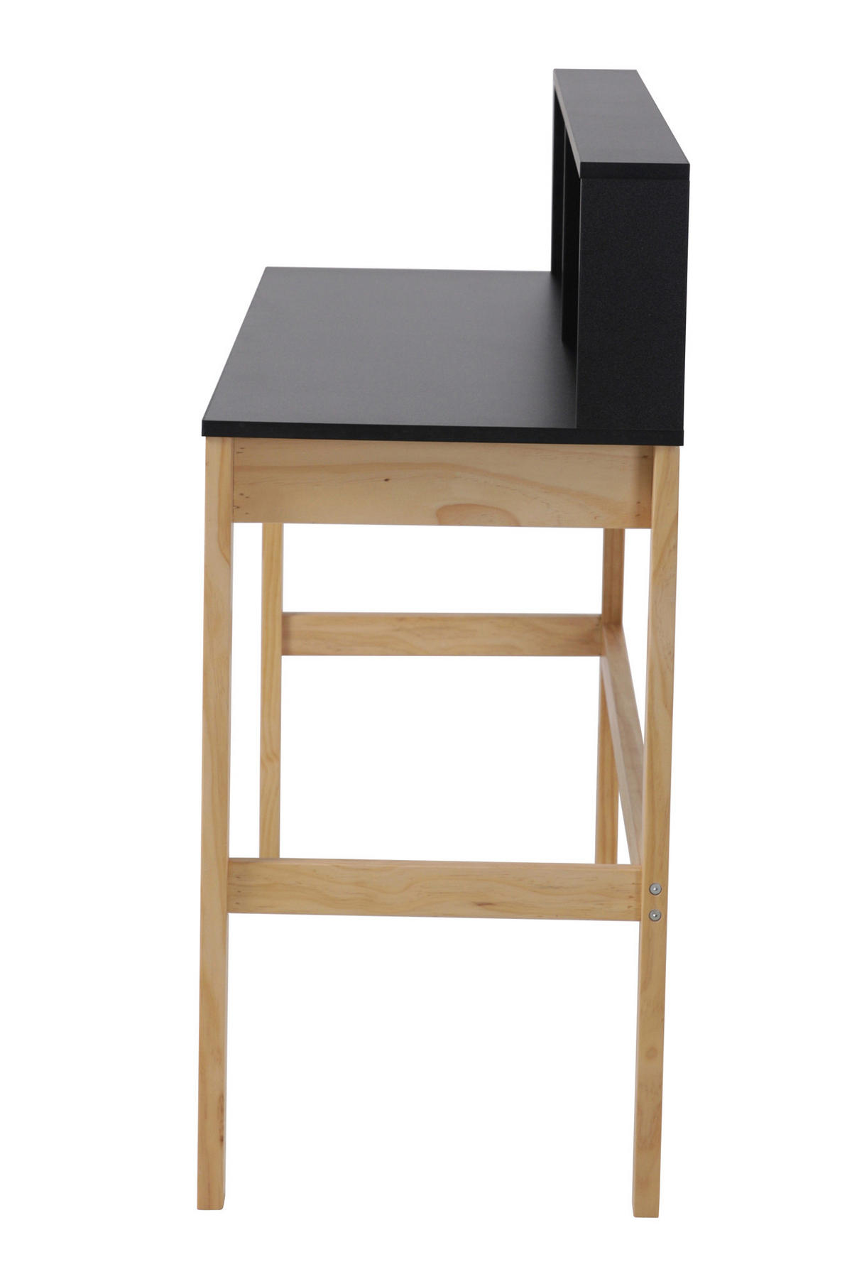 SCHREIBTISCH 120/45/101 cm  in Naturfarben, Schwarz  - Schwarz/Naturfarben, Design, Holz/Holzwerkstoff (120/45/101cm) - Livetastic