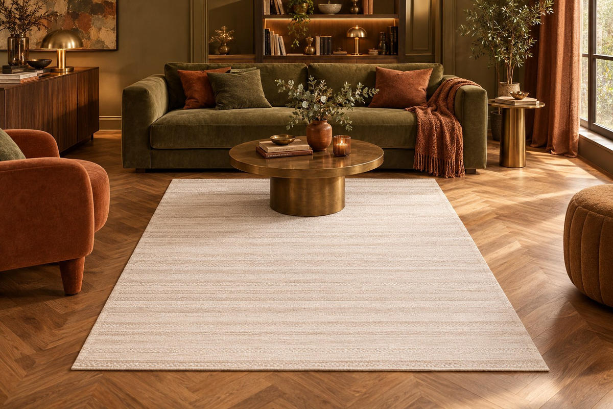 TKANA PREPROGA      120/170 cm    tkano  slonova kost, bež  - slonova kost/bež, Basics, umetna masa/tekstil (120/170cm) - Pierre Cardin