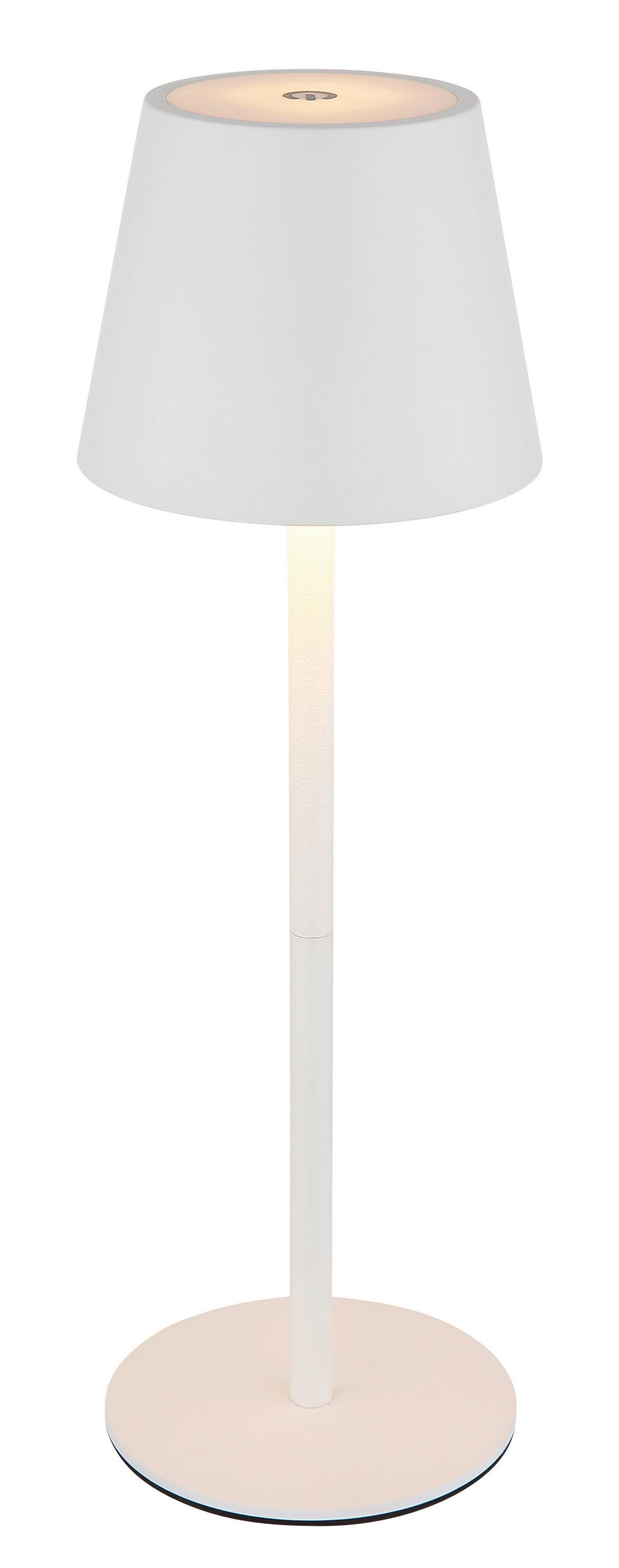 AKKU-TISCHLEUCHTE - Weiss, Design, Kunststoff/Metall (10,6/36cm) - Globo