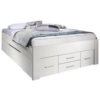TÁROLÓS ÁGY 160/200 cm  fehér  - fehér, Modern, faalapú anyag (160/200cm) - Rauch Möbel