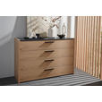 SIDEBOARD Neva 125,2/82,7/46 cm 4 Schublade(n)  - Eichefarben/Anthrazit, KONVENTIONELL, Holzwerkstoff/Metall (125,2/82,7/46cm) - Dieter Knoll