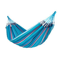 HÄNGEMATTE double outdoor  - Blau/Kirschrot, KONVENTIONELL, Textil (160/350cm) - La Siesta