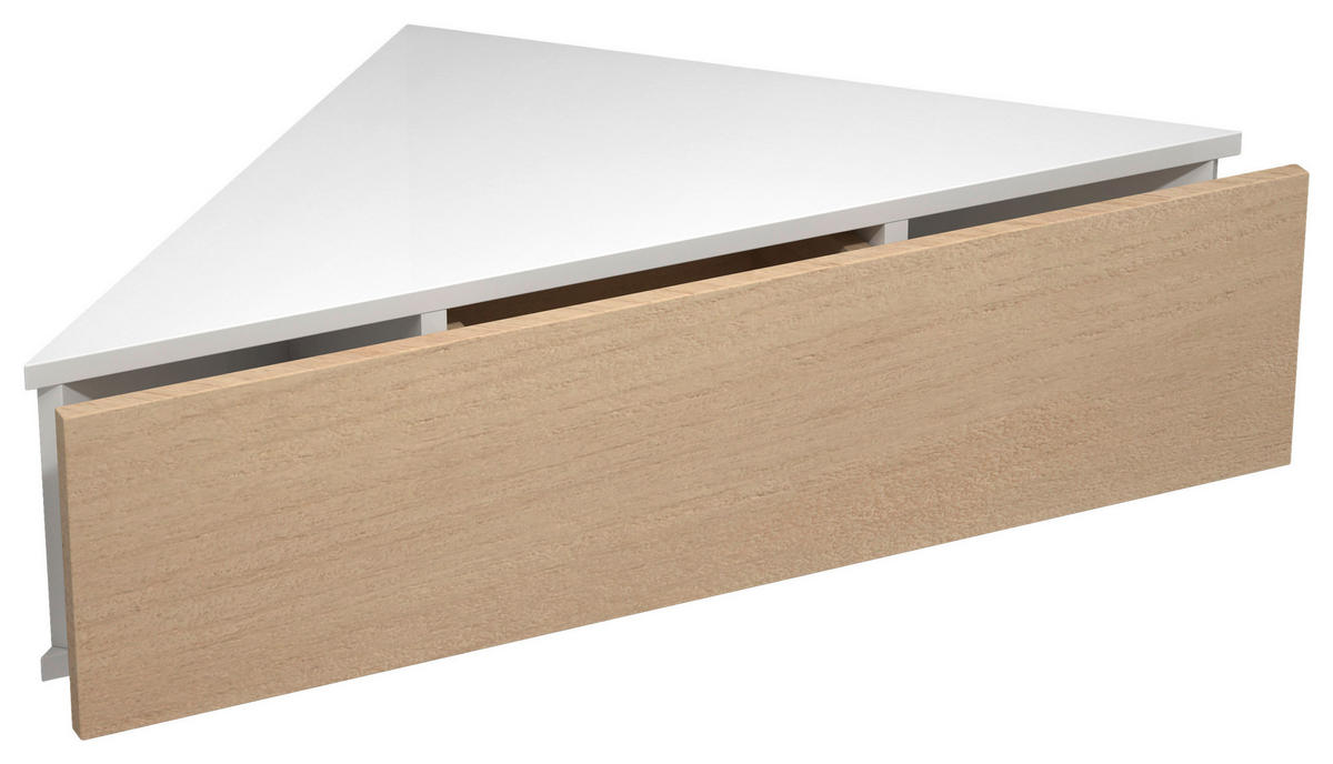 NACHTKÄSTCHEN 60/15/42,4 cm  in Weiß, Honigeiche  - Honigeiche/Weiß, MODERN, Holzwerkstoff (60/15/42,4cm) - MID.YOU