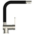KÜCHENARMATUR - Edelstahlfarben/Schwarz, Basics, Metall (26/30/5,5cm) - Xora