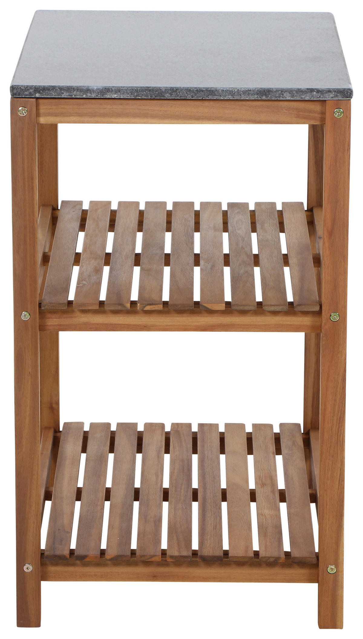 OUTDOORKÜCHE - Dunkelgrau/Naturfarben, Basics, Holz/Stein (100/87/156cm) - Siena Garden