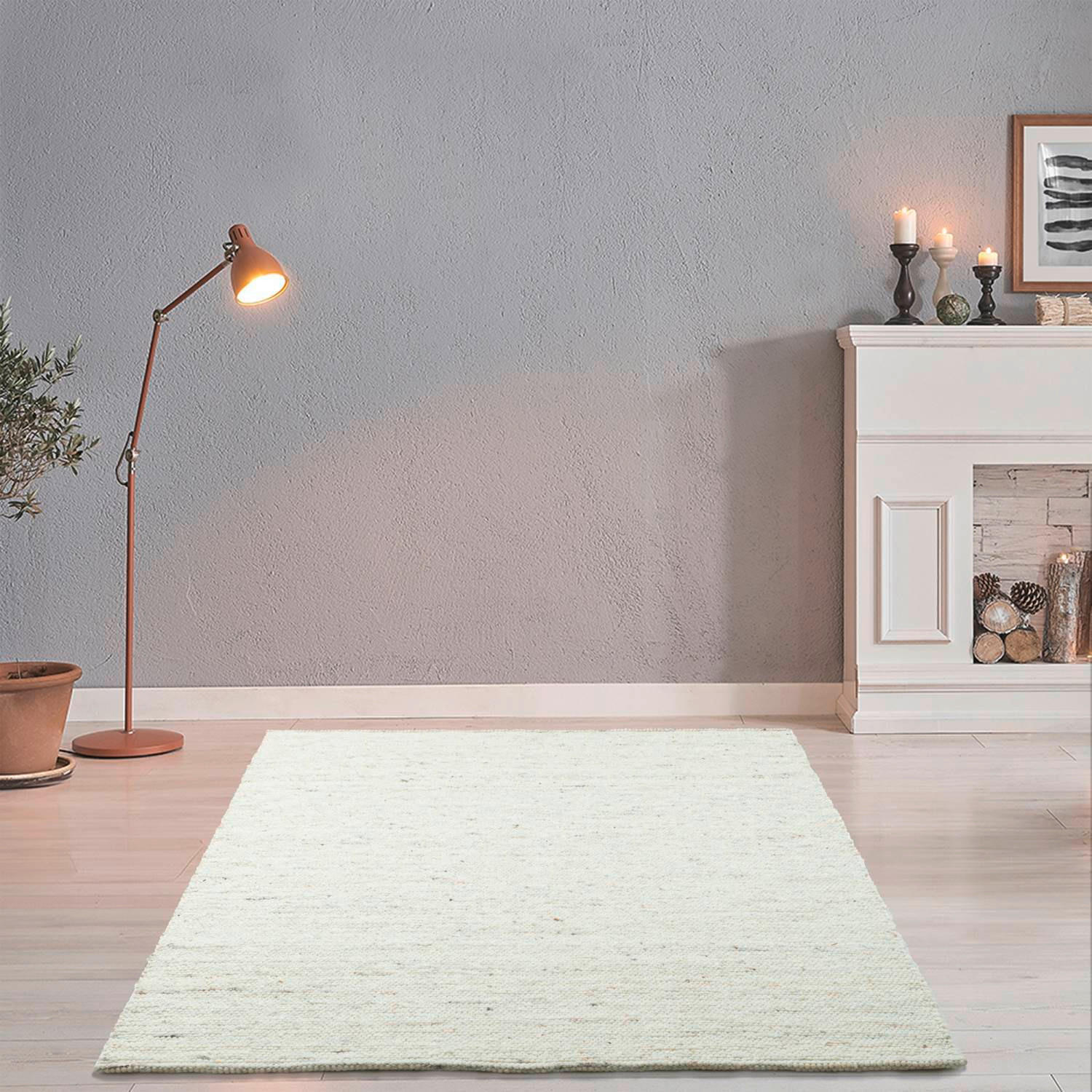 HANDWEBTEPPICH 290/390 cm Alm Glück Grauweiß  - Grauweiß, Basics, Textil (290/390cm) - Tom Tailor