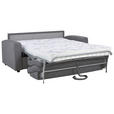 SCHLAFSOFA Mikrofaser Dunkelgrau - Dunkelgrau/Hellgrau, KONVENTIONELL, Kunststoff/Textil (186/101/101cm) - Carryhome