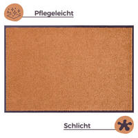 SCHMUTZFANGMATTE  90/150 cm  Dunkelorange  - Dunkelorange, Basics, Kunststoff/Textil (90/150cm) - Hanse Home