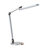 LED ÍRÓASZTALI LÁMPA - krómszínű/fekete, Basics, műanyag/fém (76cm) - Novel