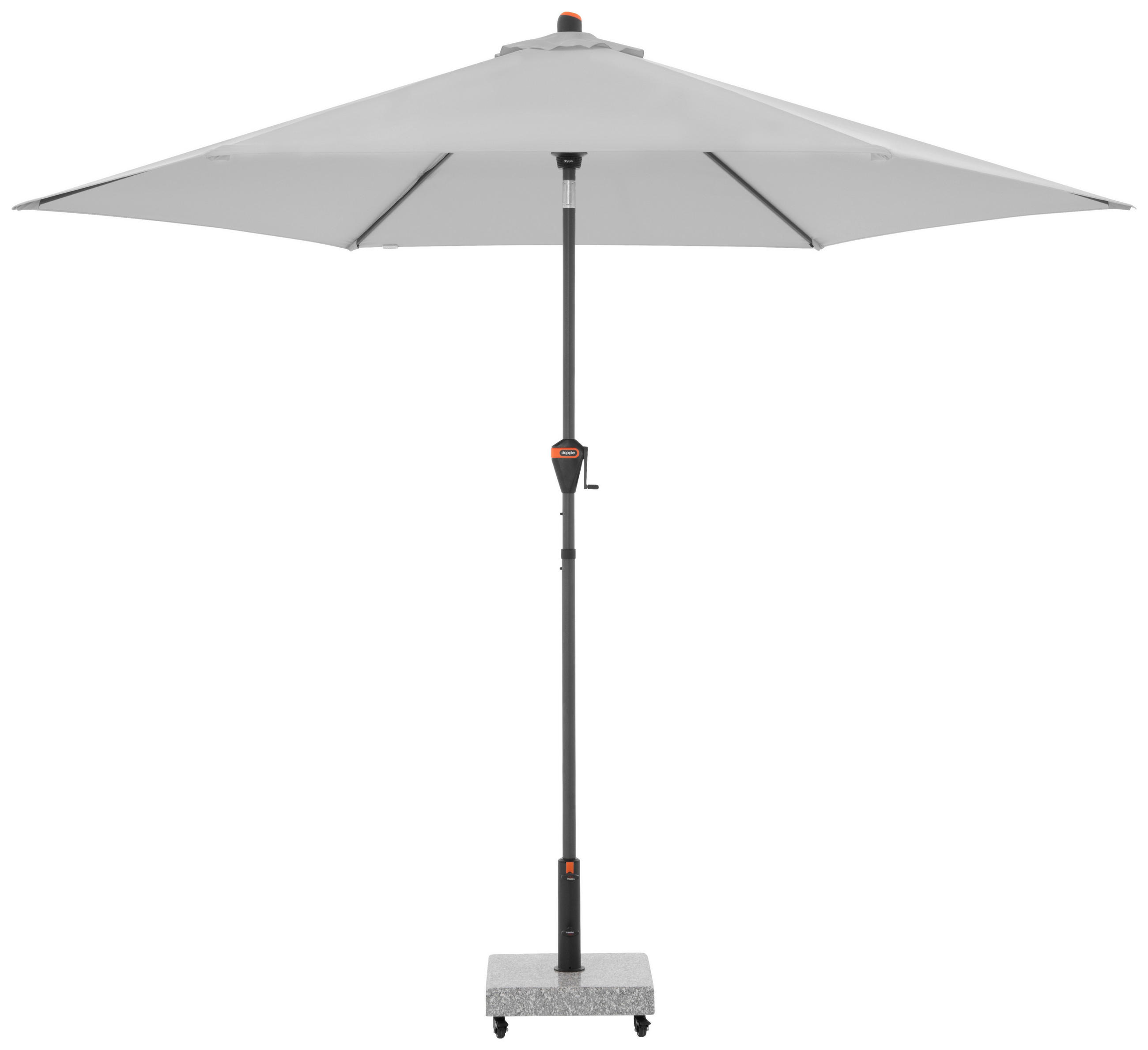 SONNENSCHIRM 305 cm  - Anthrazit/Hellgrau, Basics, Textil/Metall (305cm) - Doppler