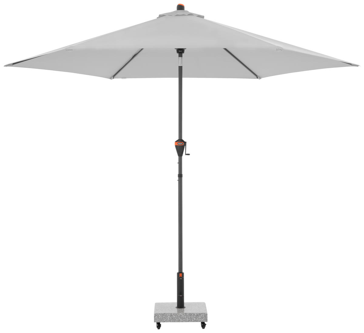 SONNENSCHIRM 305 cm   - Anthrazit/Hellgrau, Basics, Textil/Metall (305cm) - Doppler