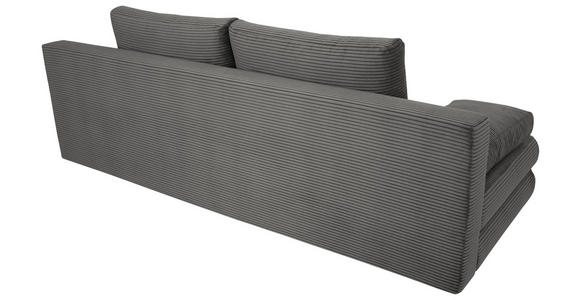 SCHLAFSOFA Taras  mit Stoffauswahl Cord Dunkelgrau  - Dunkelgrau/Schwarz, Design, Kunststoff/Textil (197/77/81cm) - Xora