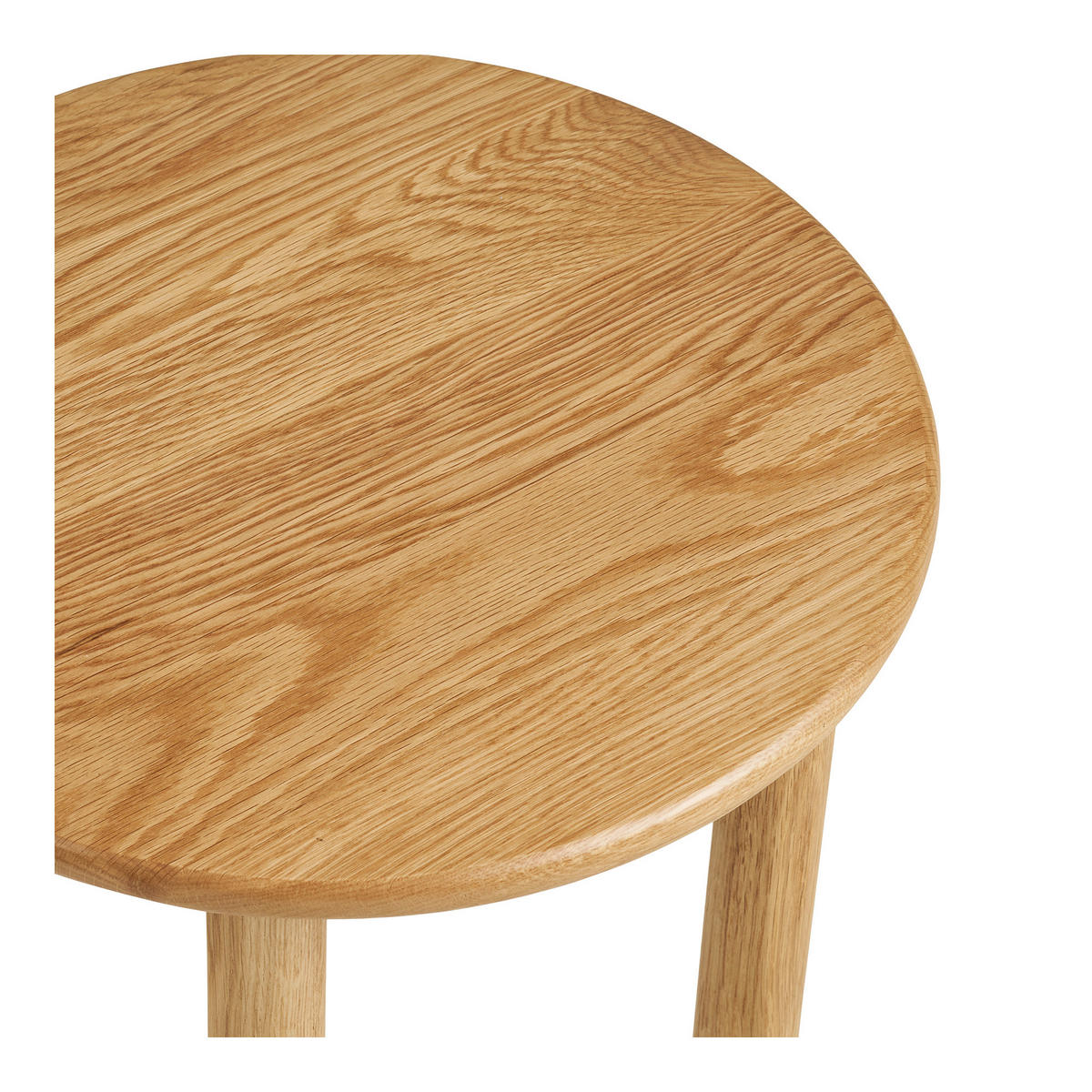 BEISTELLTISCH 40/40/40 cm Jena Eiche massiv Eichefarben rund  - Eichefarben, Basics, Holz (40/40/40cm)
