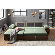 ECKSOFA  in Flachgewebe Braun, Olivgrün  175/271 cm  - Braun/Olivgrün, Design, Kunststoff/Textil (175/271cm) - Xora