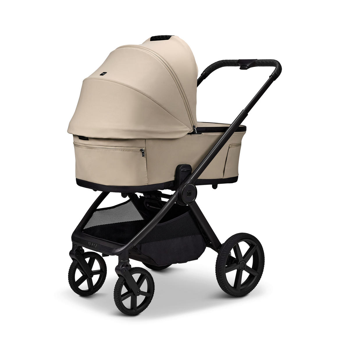KINDERWAGENSET GIO FOLD ETPU SET  - Sandfarben/Schwarz, Basics, Textil/Metall (120/58/92cm) - Moon Edition