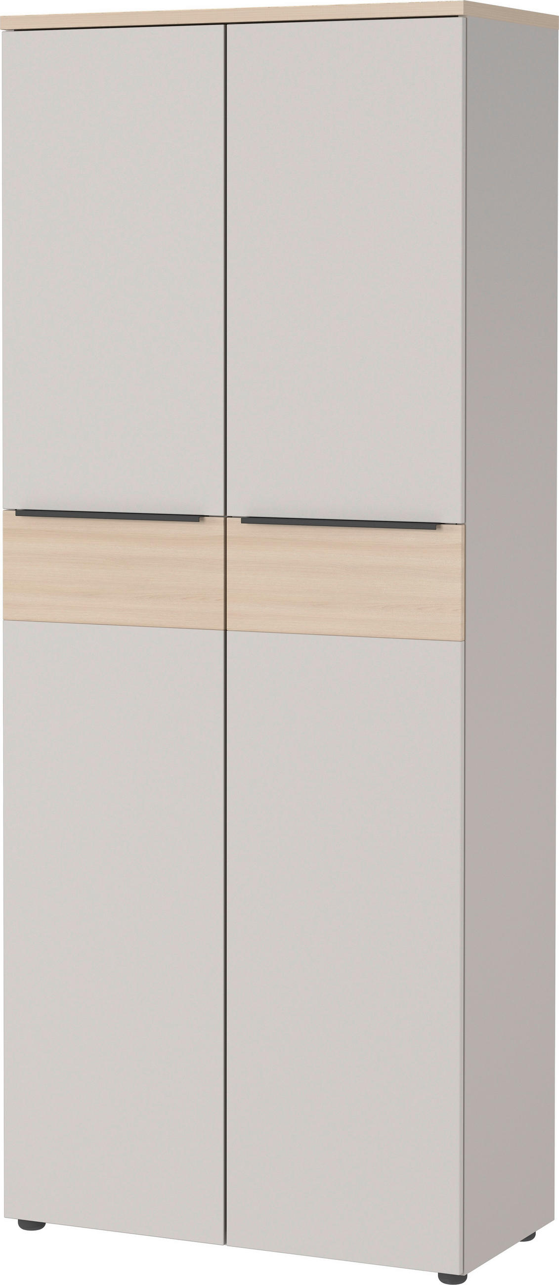 AKTENSCHRANK 80/197/40 cm  - Kaschmir/Eichefarben, Design, Holzwerkstoff (80/197/40cm) - Germania