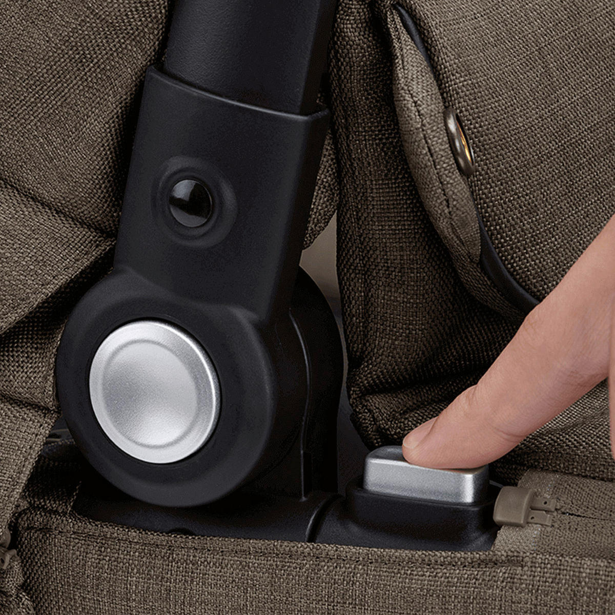 LIEGEWANNE Mixx Next  - Grauweiß/Graugrün, Basics, Kunststoff (43/63/90cm) - Nuna