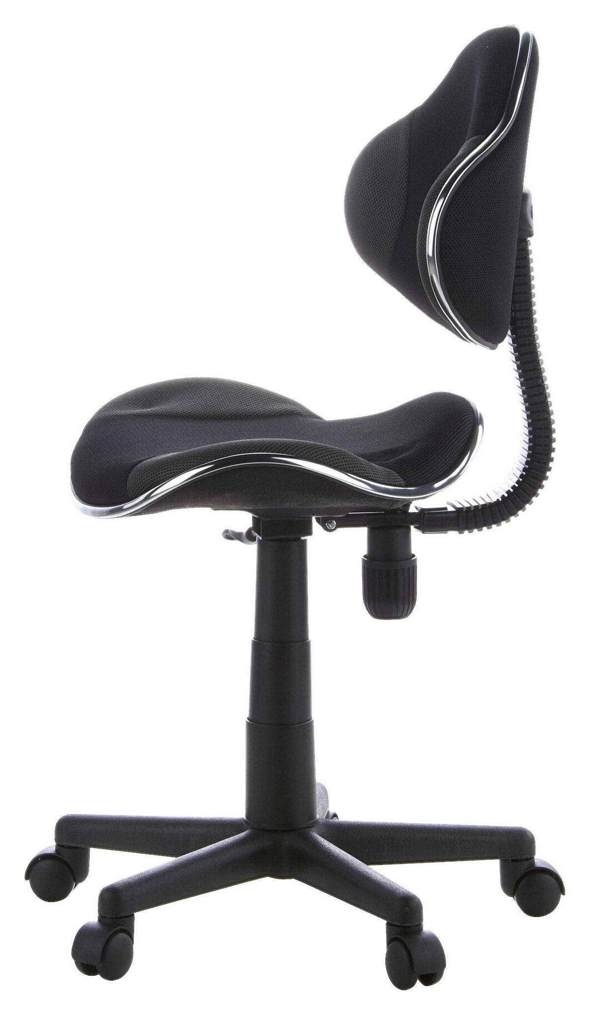 JUGENDDREHSTUHL Grau, Schwarz  - Schwarz/Grau, Basics, Kunststoff (45/86-101/42cm) - MID.YOU