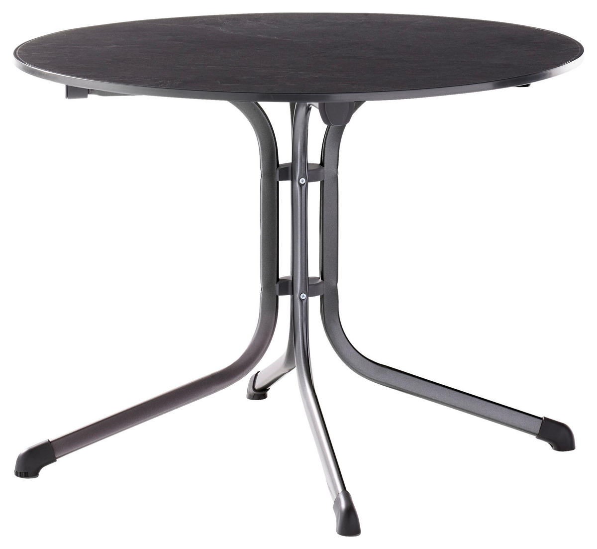 GARTENKLAPPTISCH 100/100/73 cm  - Schieferfarben/Anthrazit, Basics, Kunststoff/Metall (100/100/73cm) - Sieger