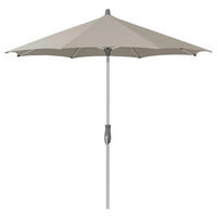 SONNENSCHIRM 300x300 cm Graubraun  - Graubraun/Silberfarben, Basics, Textil/Metall (300/265-275/300cm) - Glatz