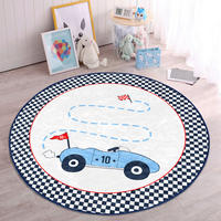 KINDERTEPPICH 120/120 cm Multicolor rund  - Multicolor, Basics, Textil (120/120cm)