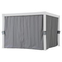 ERSATZVORHANG   - Grau, Basics, Kunststoff (290/210cm) - Modante