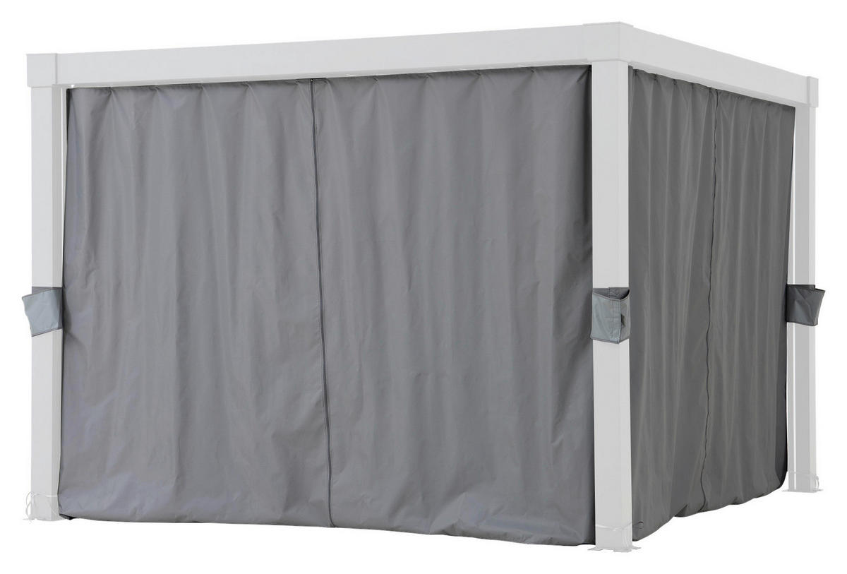 ERSATZVORHANG   - Grau, Basics, Kunststoff (290/210cm) - Modante