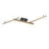 LED-DECKENLEUCHTE RIMINI 180/11/11 cm   - Schwarz/Naturfarben, Natur, Holz/Metall (180/11/11cm) - Eglo