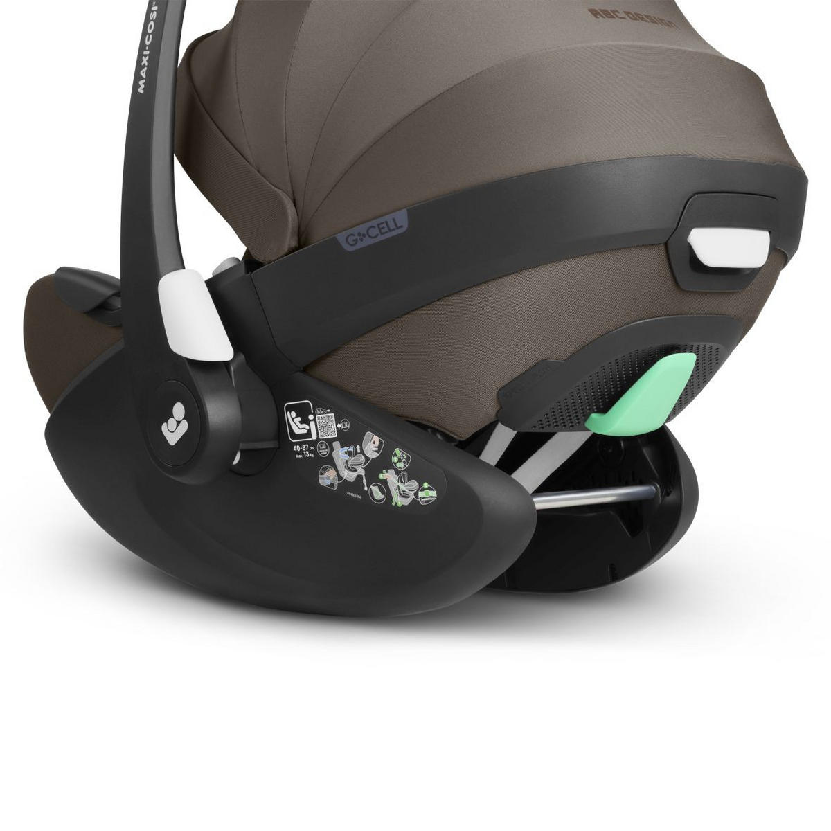 KINDERWAGENSET Salsa 5 Air All In One Set Maxi Cosi  - Sandfarben/Schwarz, Basics, Textil/Metall (95,5/63/118cm) - ABC Design