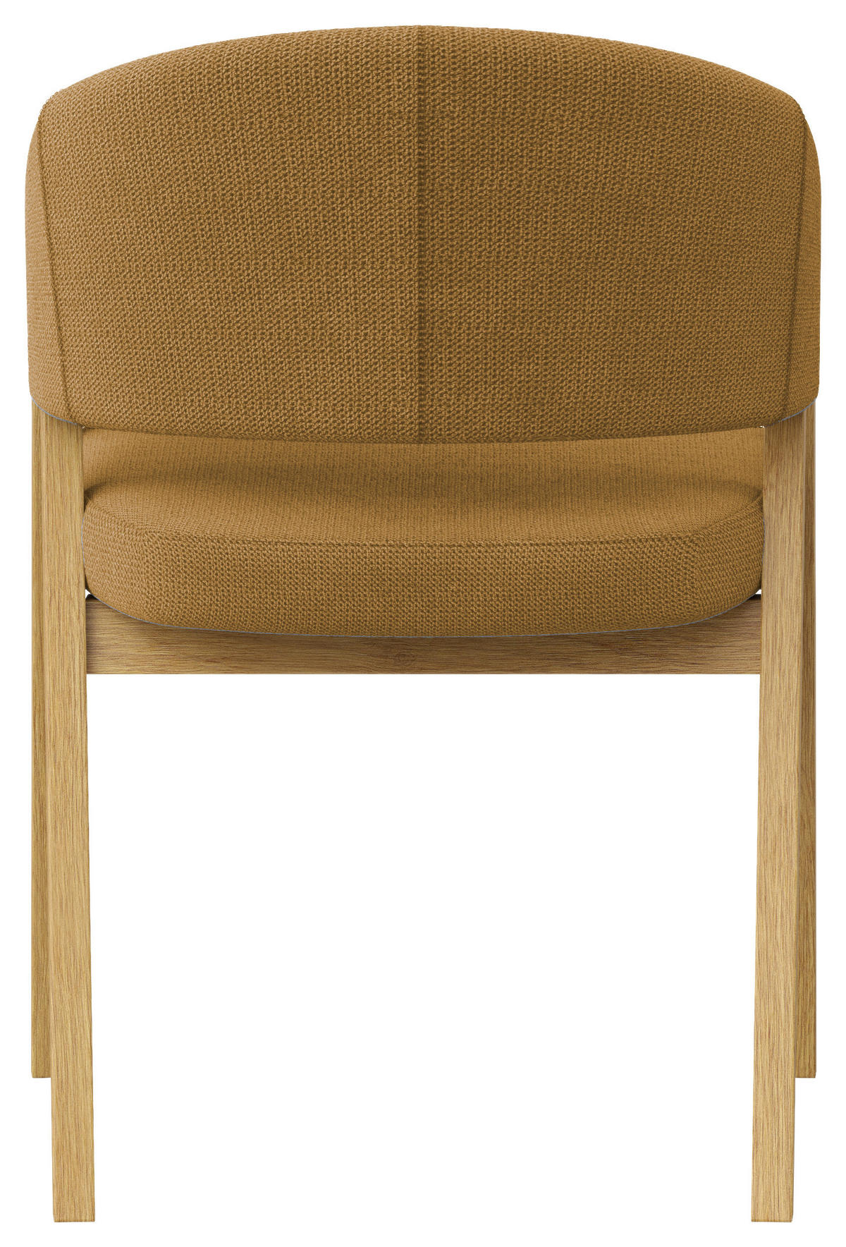 ARMLEHNSTUHL  in Mikrofaser  - Currygelb/Eichefarben, KONVENTIONELL, Holz/Textil (59/96/60cm) - Carryhome