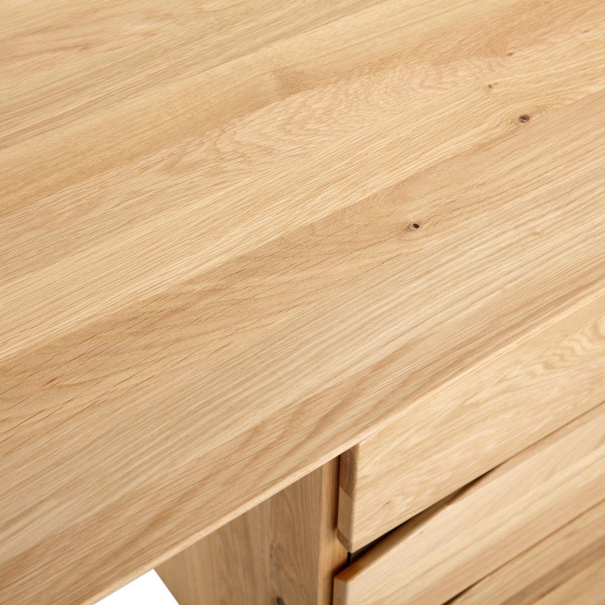 SCHREIBTISCH 150/67/72,5 cm  in Eichefarben  - Edelstahlfarben/Eichefarben, KONVENTIONELL, Holz/Metall (150/67/72,5cm) - Livetastic