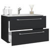 WASCHTISCHKOMBI 81 cm  - Alufarben/Schwarz, MODERN, Keramik/Holzwerkstoff (81cm) - MID.YOU