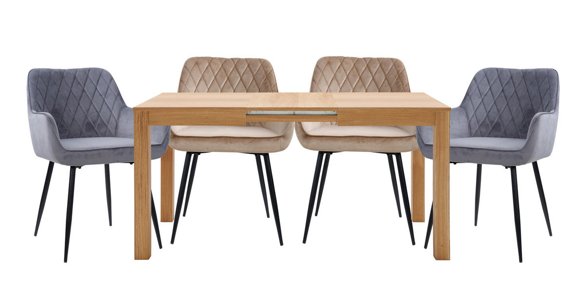 JEDÁLENSKÝ STÔL, farba duba, 110/80/77 cm - farba duba, Natur, kompozitné drevo (110/80/77cm) - Carryhome